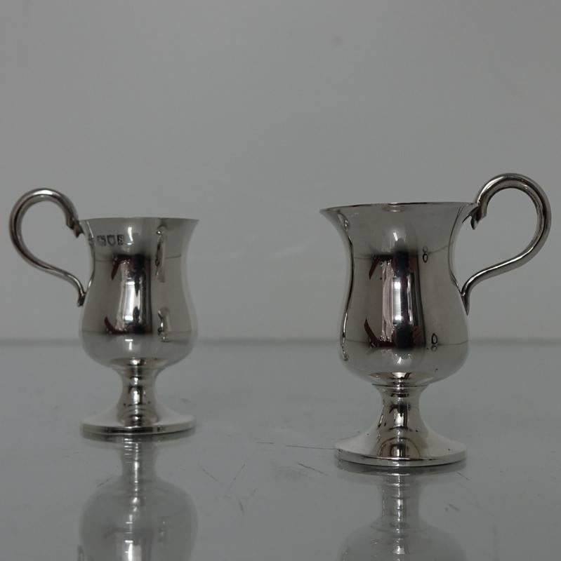 Six Sterling Silver Tot Cups London 1912 Arnold & Lewis 5