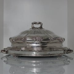 Old Sheffield Plate Meat Dish and Cover, circa 1830, Matthew Boulton