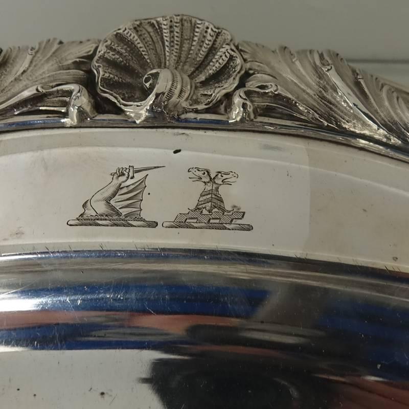 Mid-19th Century Old Sheffield Plate Meat Dish and Cover, circa 1830, Matthew Boulton For Sale