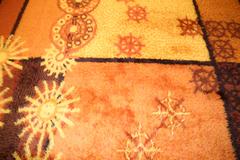 20th Century Orange Vintage Scandinavian Rug