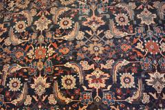 20th Century Blue and Red Antique Bibikabad Rug