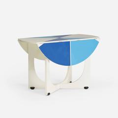Italian Mid-Century Modern "Apta" Circular Folding Table by Gio Ponti