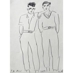 'Two Friends' Original Artwork