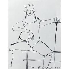 'The Fencer' Original Artwork
