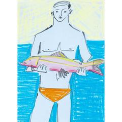 'Tom Caught a Fish' Original Artwork