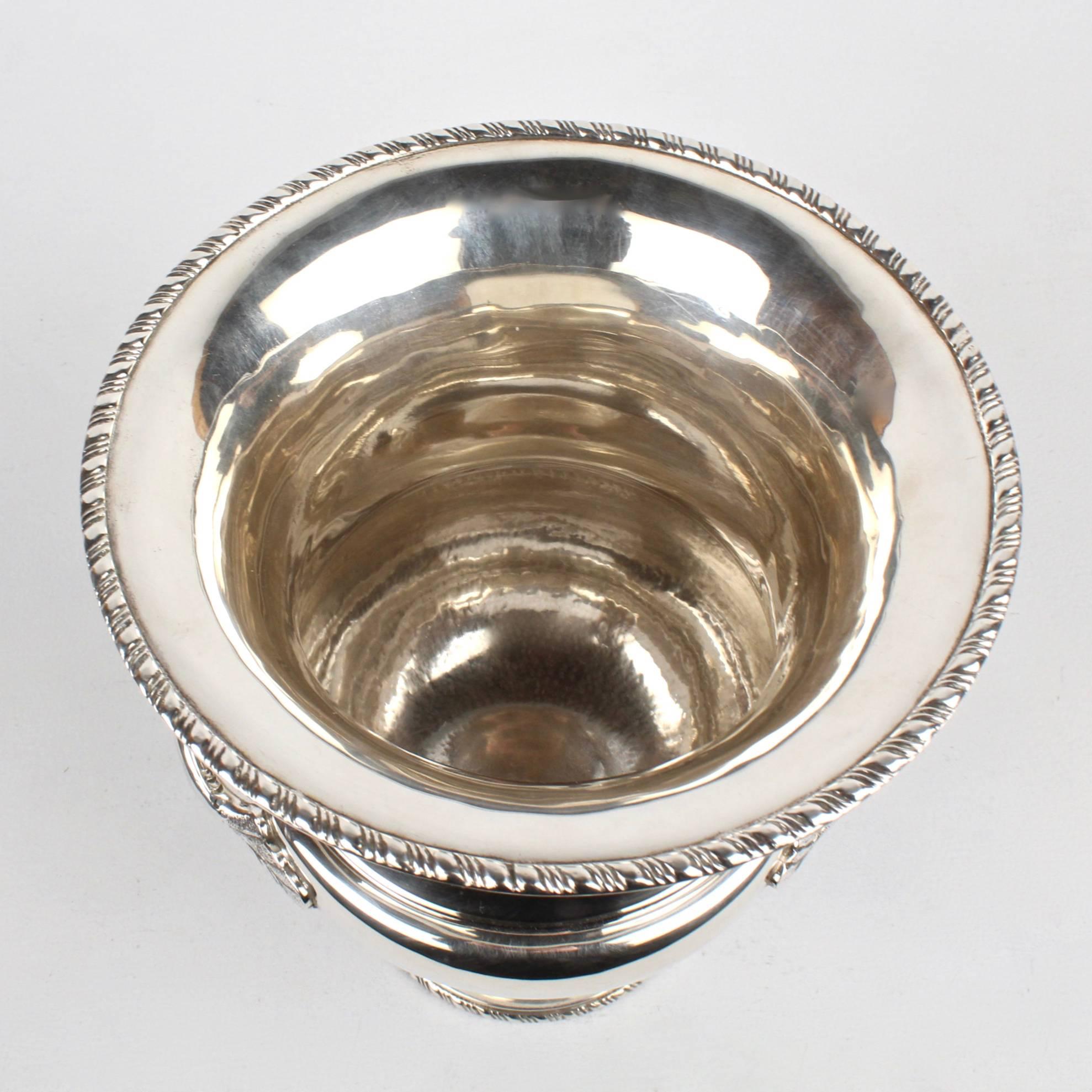 solid sterling silver champagne bucket