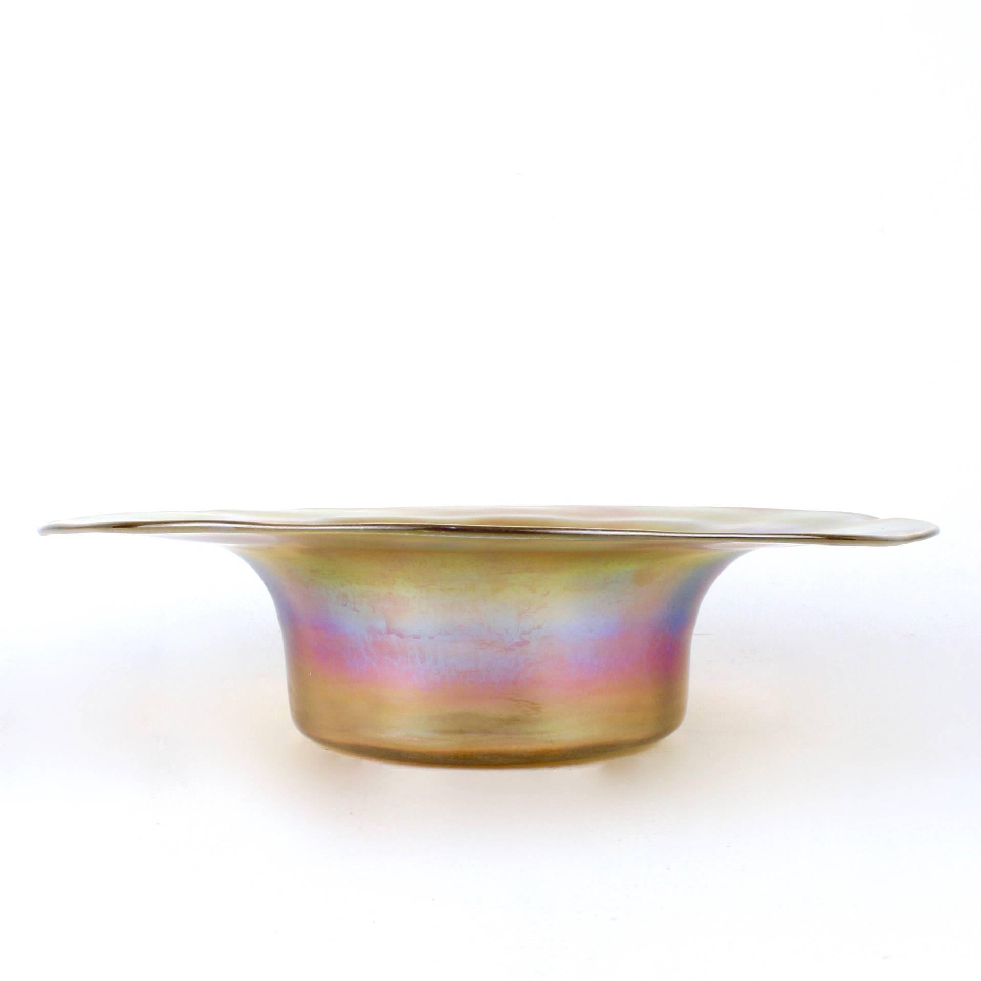 tiffany favrile glass bowl