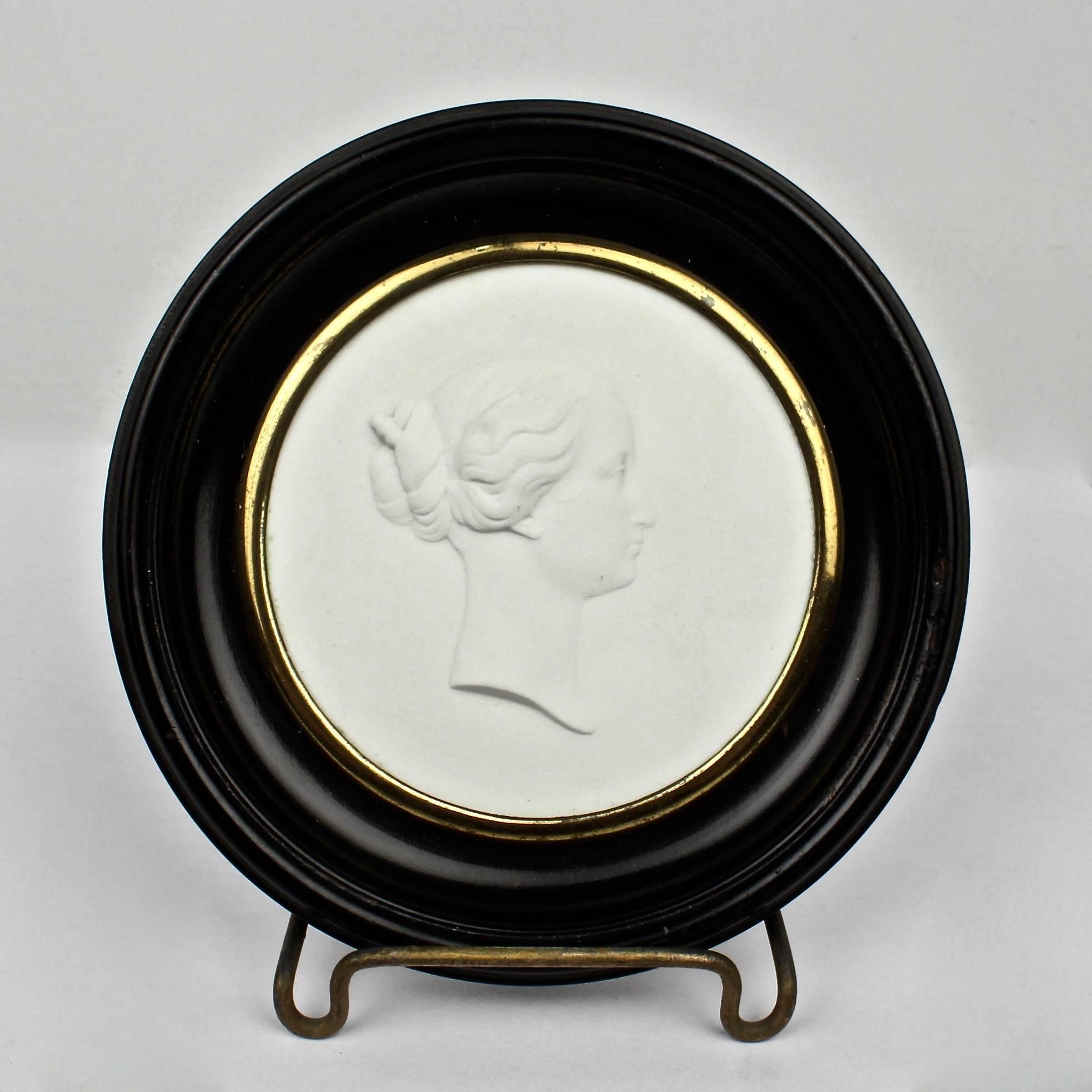 A fine pair of 19th century framed Sevres bisque medallion or rondels depicting the French Emperor Charles-Louis Napoleon Bonaparte (or Napoleon III) and his wife, Eugénie du Derje de Montijo. 

We believe that these small plaques were issues by