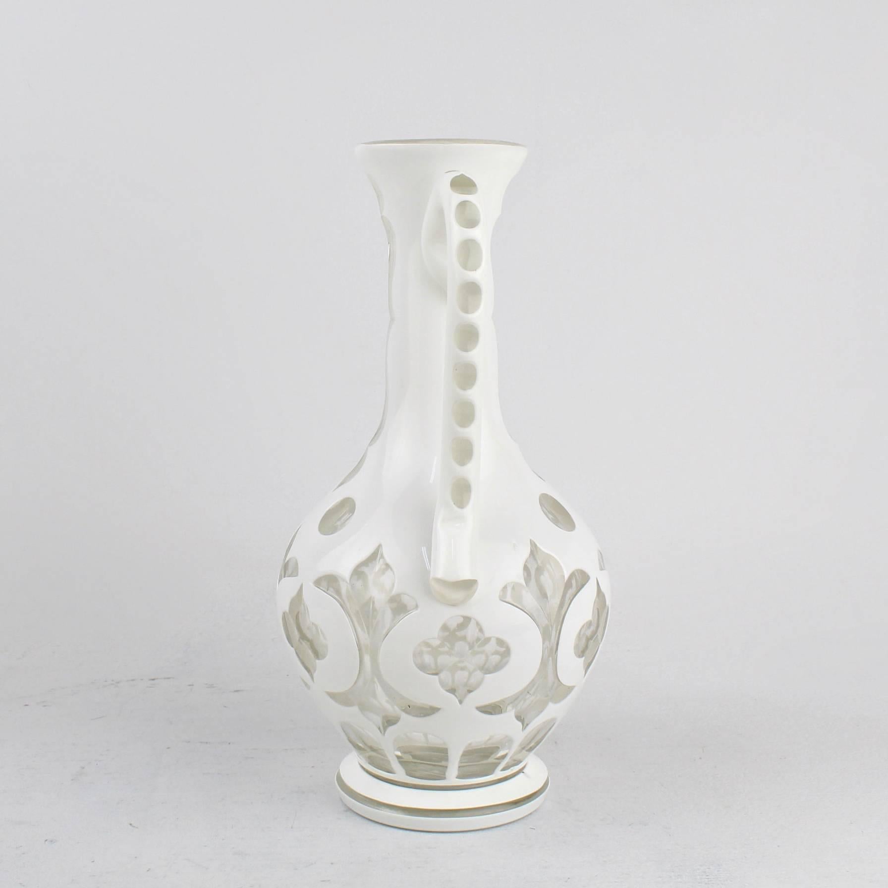 bohemian glass pitcher