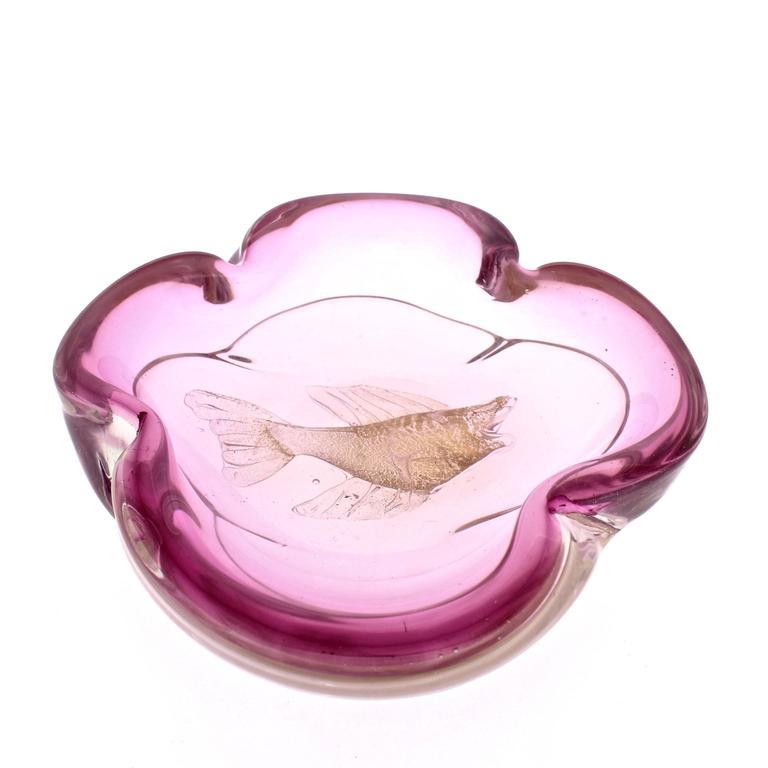 MidCentury Modern Murano Glass Aquarium or Fish Bowl by Alfredo