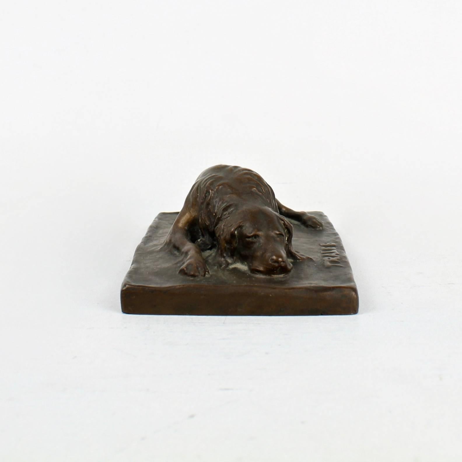 bronze labrador sculpture