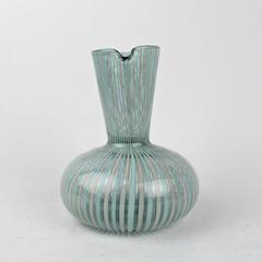 'A Canne" Glass Carafe by Gio Ponti for Venini