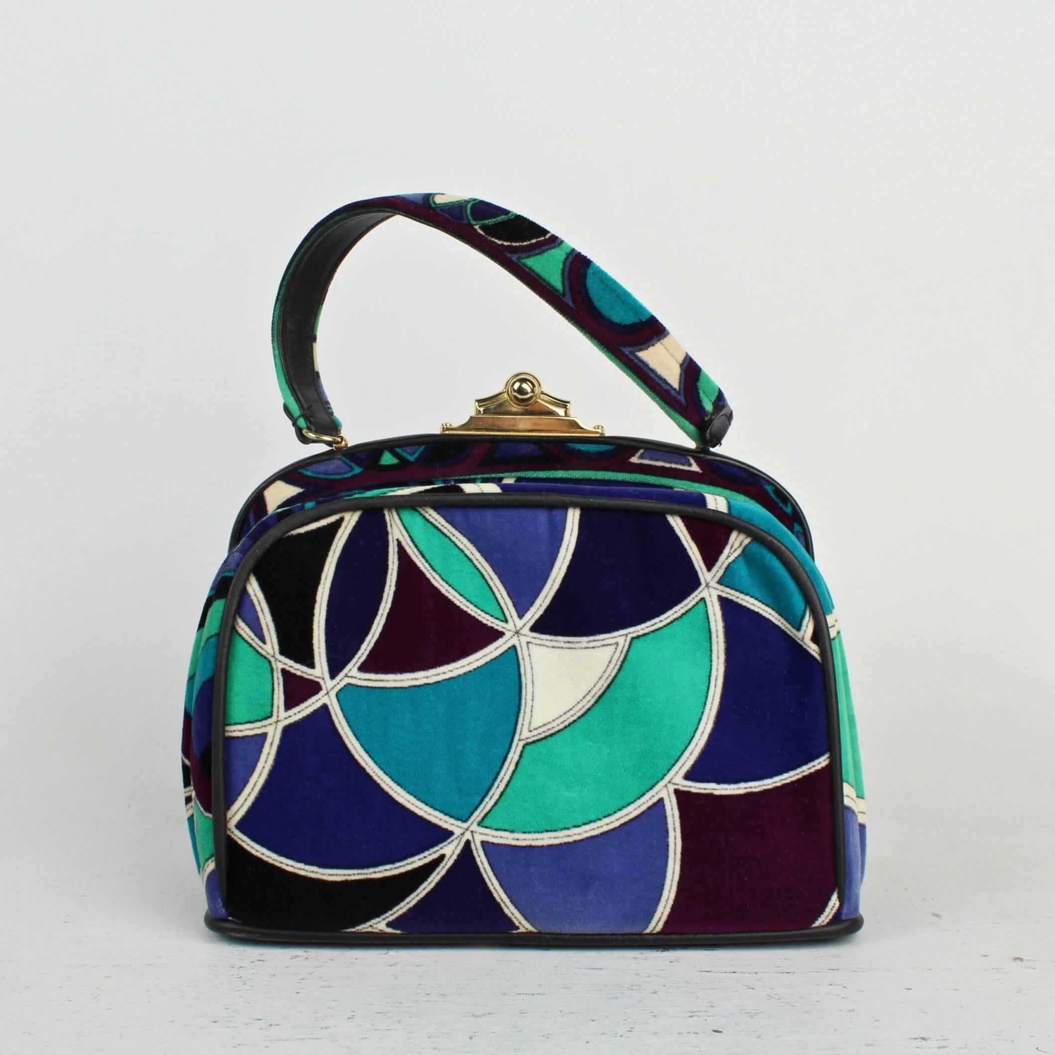 Emilio Pucci Italian Mid-century Modern Design Purse or Handbag by Jana, 1960s In Good Condition In Philadelphia, PA