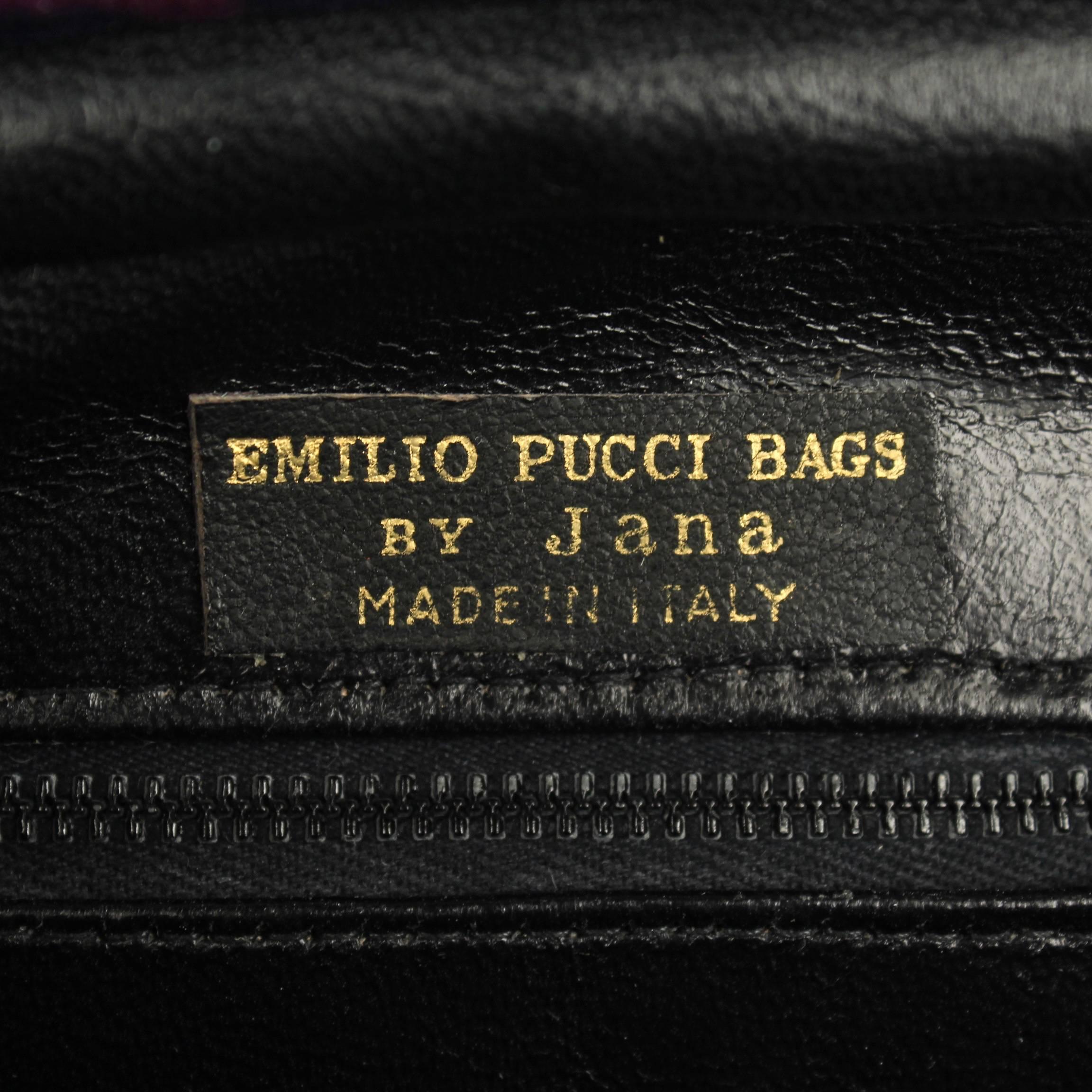 Emilio Pucci Italian Mid-century Modern Design Purse or Handbag by Jana, 1960s 4