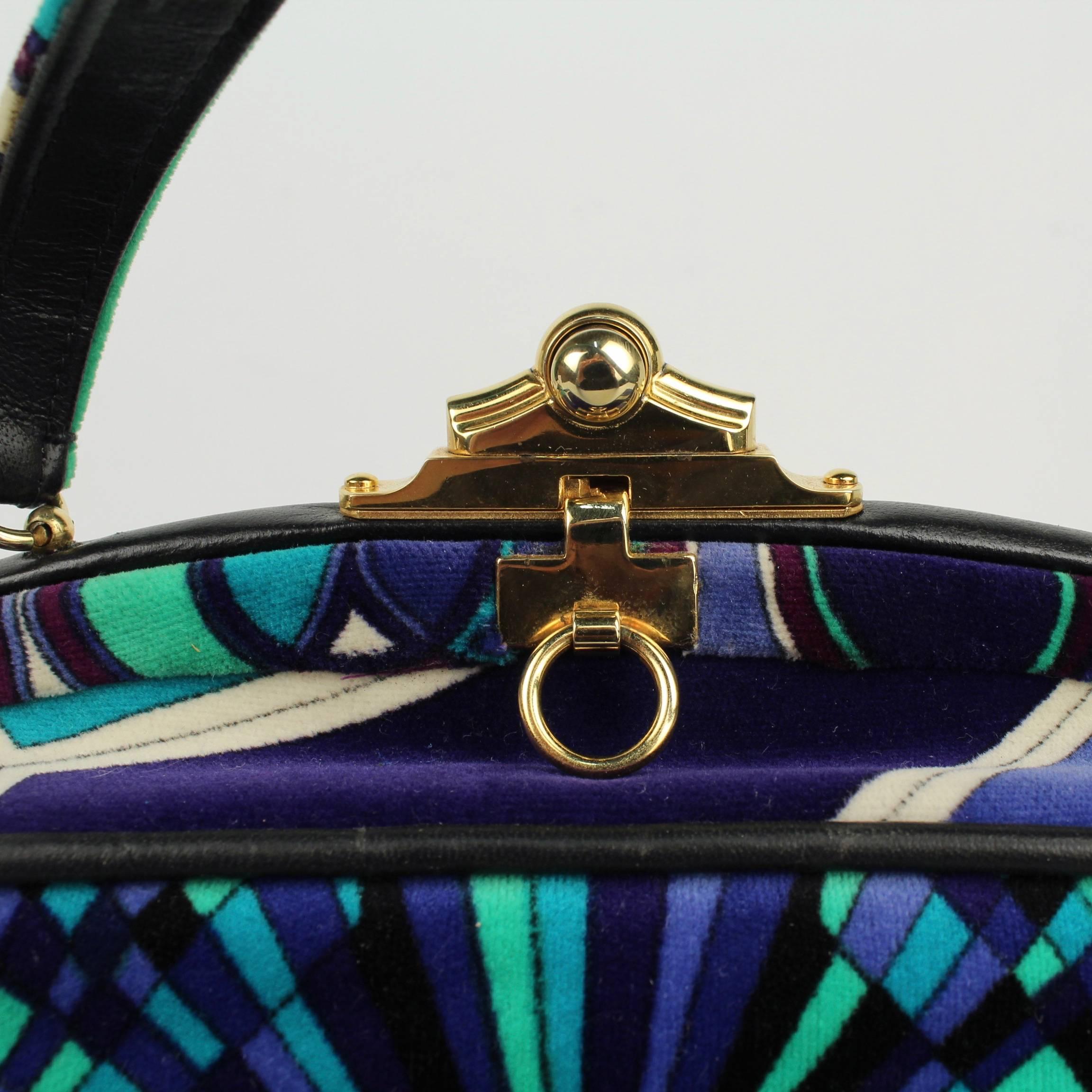 Emilio Pucci Italian Mid-century Modern Design Purse or Handbag by Jana, 1960s 1
