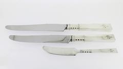 Art Deco Neptune Pattern Sterling Silver Flatware Set by Black, Starr, & Gorham