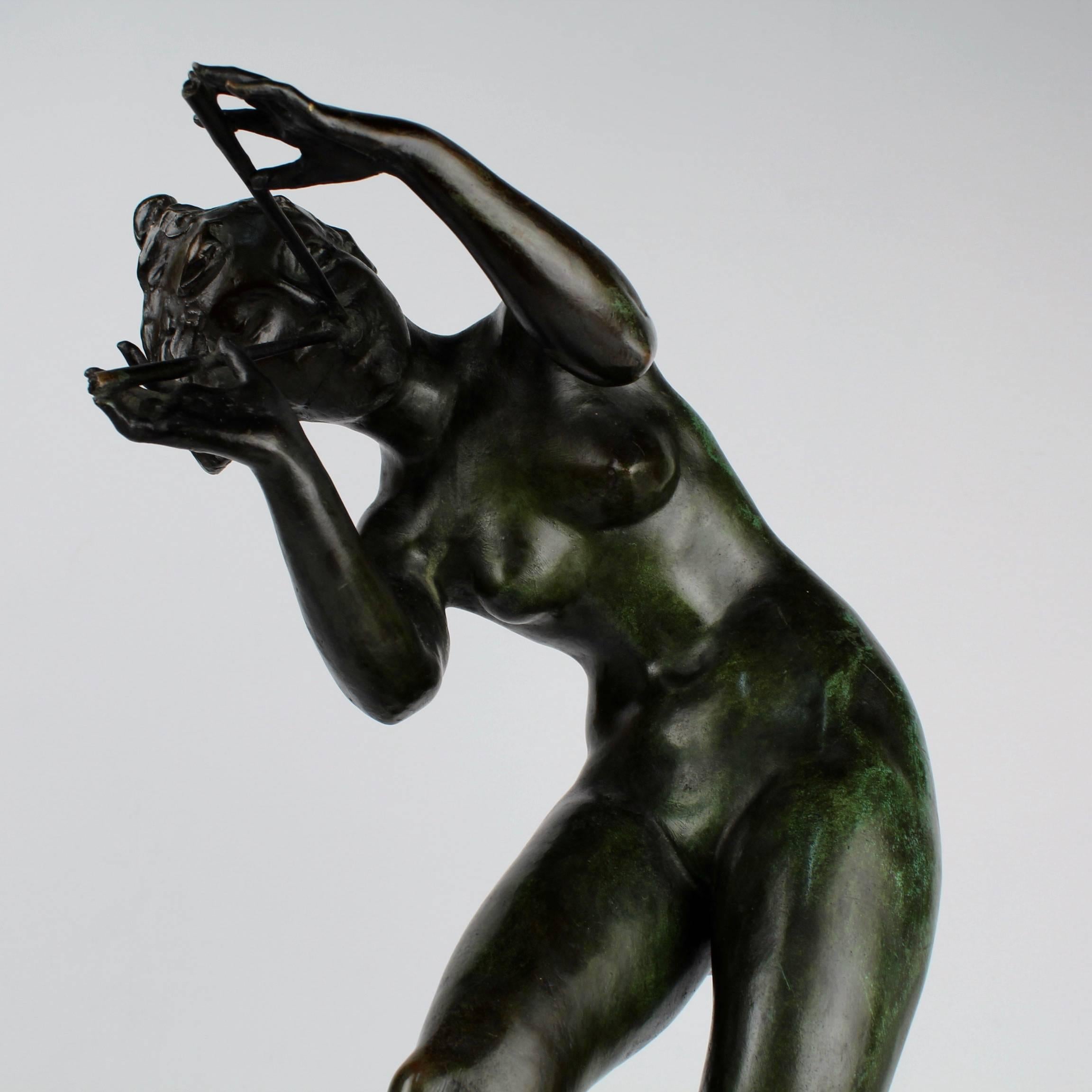 Xoros, Dancing Bacchante Roman Bronze Works Sculpture by Robert Ingersoll Aitken 1