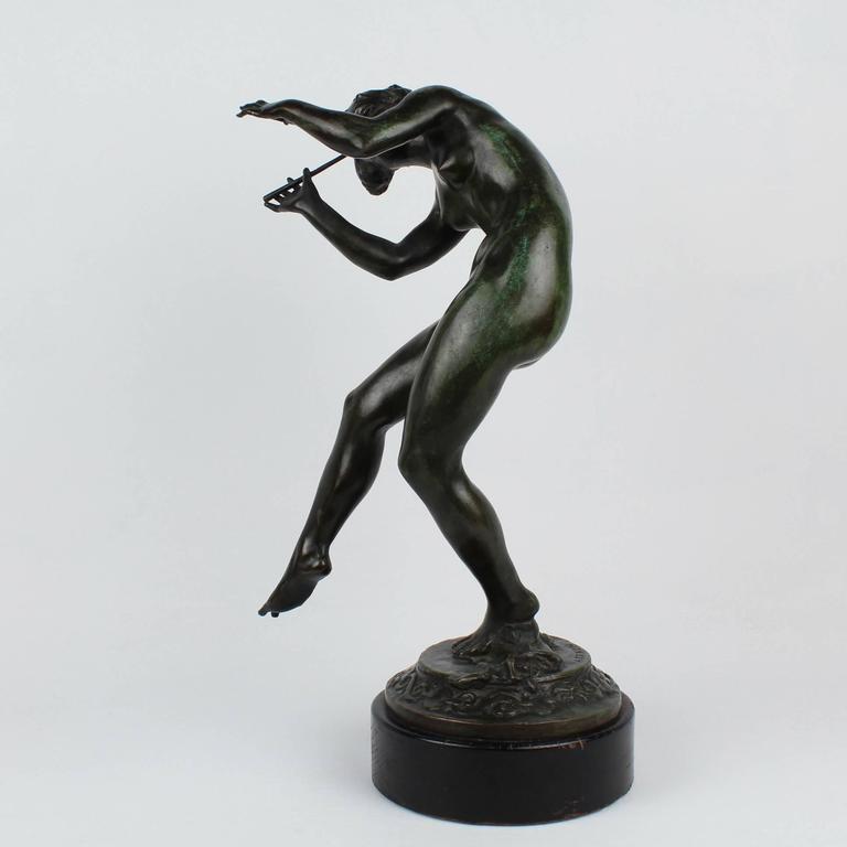 Xoros, Dancing Bacchante Roman Bronze Works Sculpture by Robert