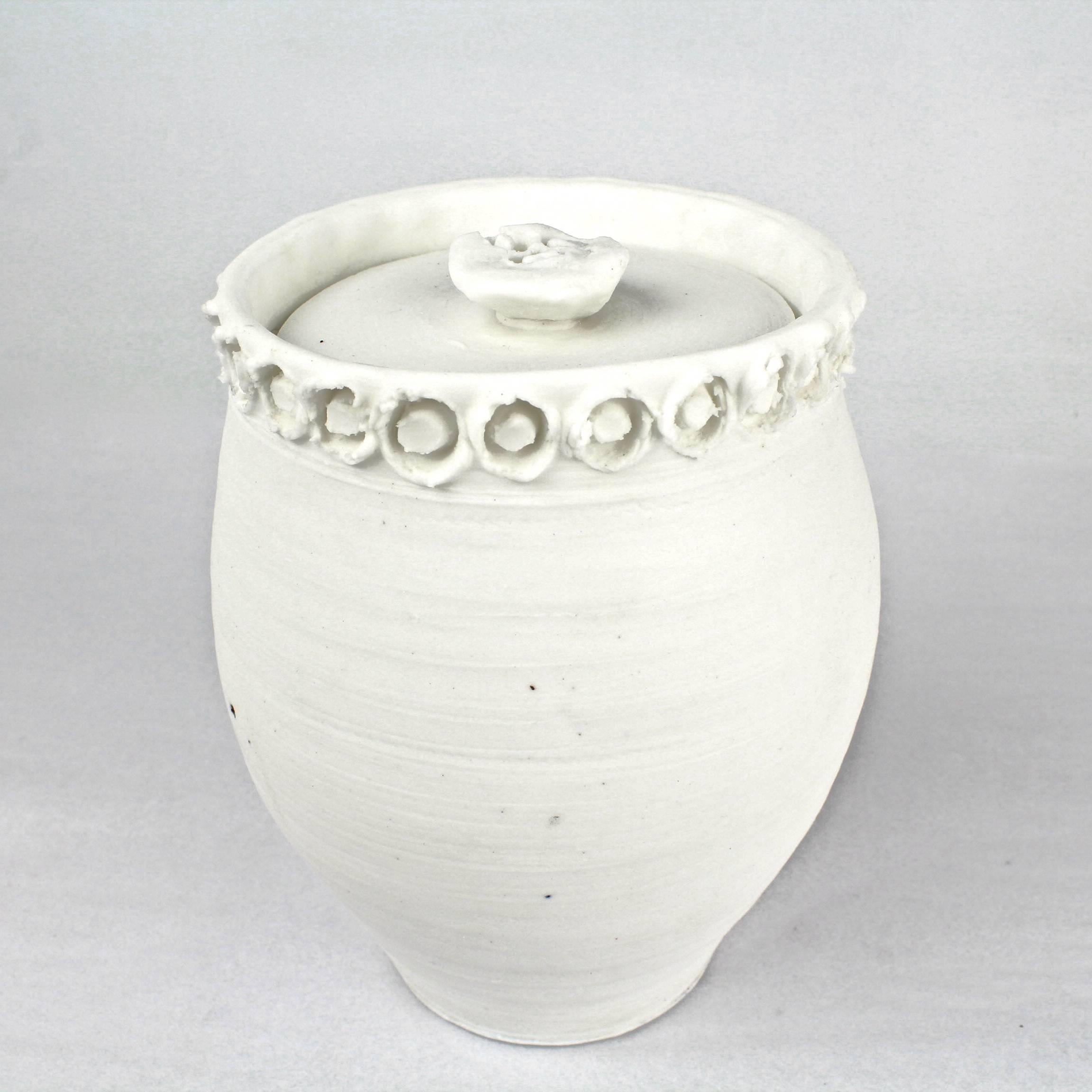 20th Century Large Rare Light Gatherer Covered Porcelain Jar by Rudolf 