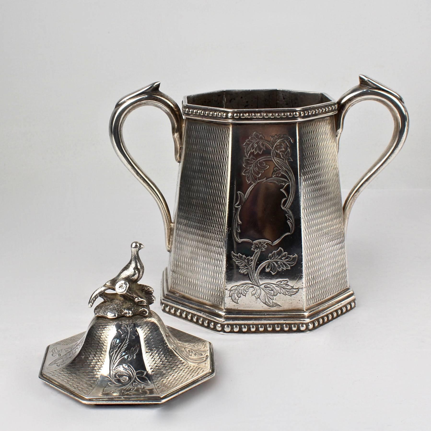 19th Century Wood and Hughes New York Coin Silver Tea Set For Sale 2