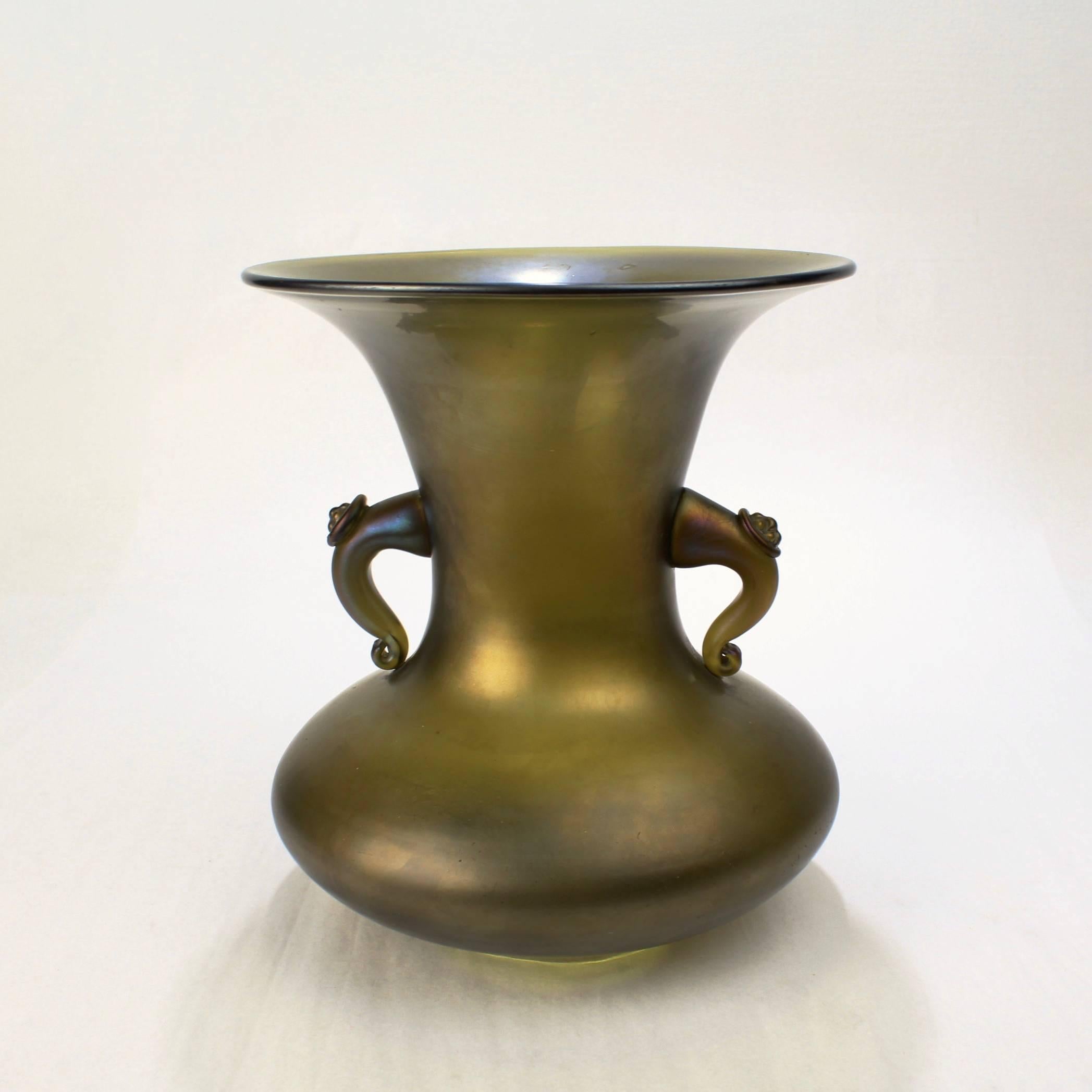 bronze glass vase