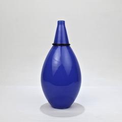 Blue Murano Glass Vase by Tagliapietra & Angelin for Effetre International, 1985