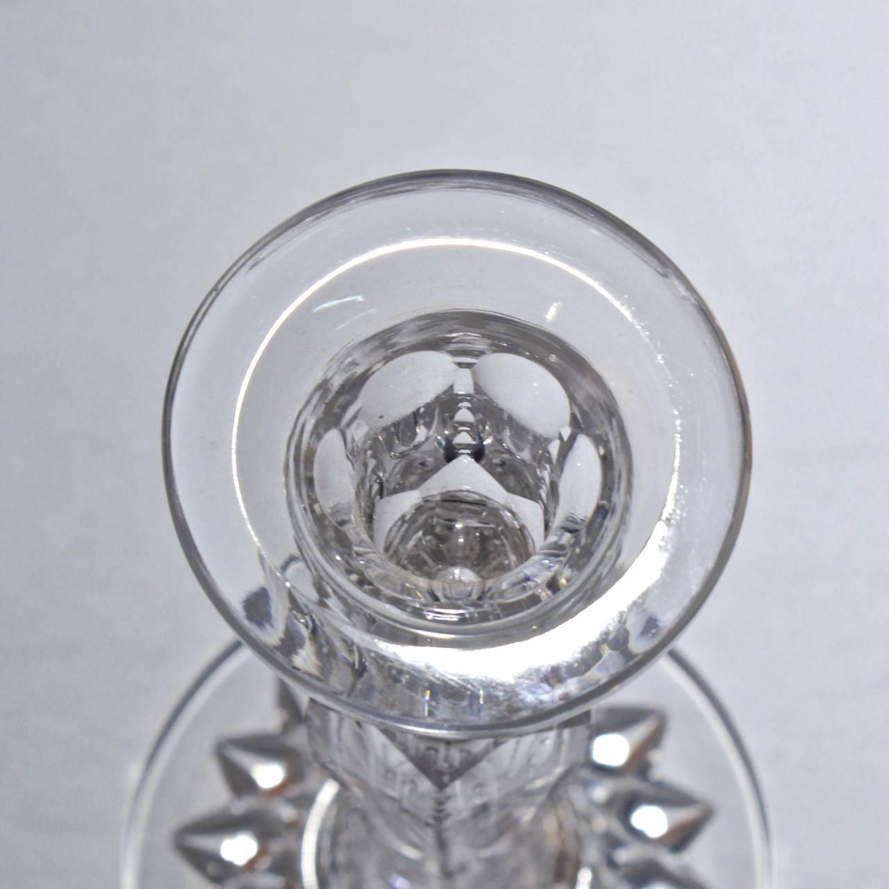 Pair of Fine American Brilliant Period Cut Glass Candlesticks or