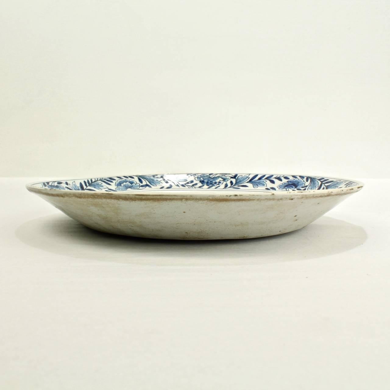 9 Antique Dutch Blue & White Delft Pottery Bowls Marked for De Porceleyne Claeuw 4