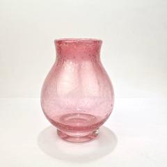 Art Deco Pink Rain Art Glass Vase by Keith Murray for Stevens & Williams, 1930s