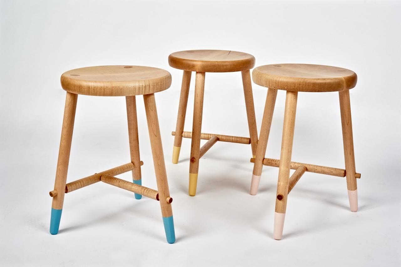 Tripod Stool in Maple by Max Greenberg for Works Progress, 2016 2