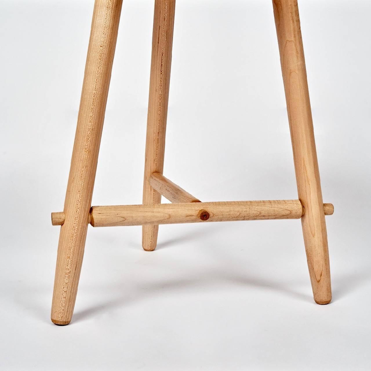 American Tripod Stool in Maple by Max Greenberg for Works Progress, 2016