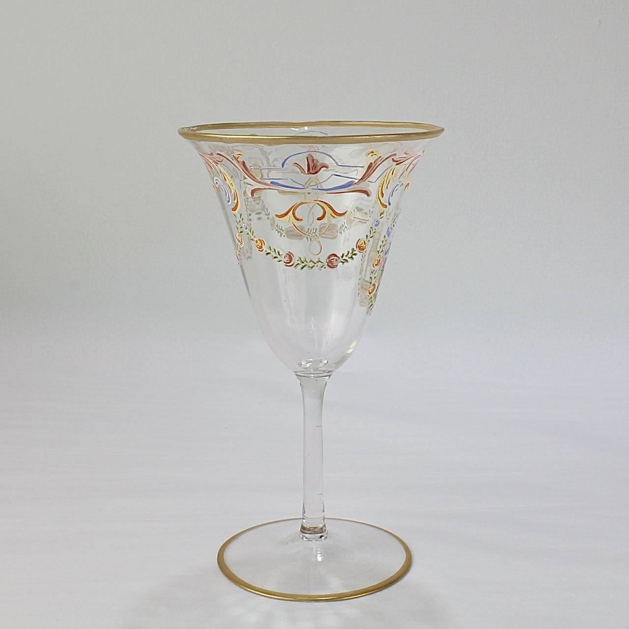 venetian glass goblets