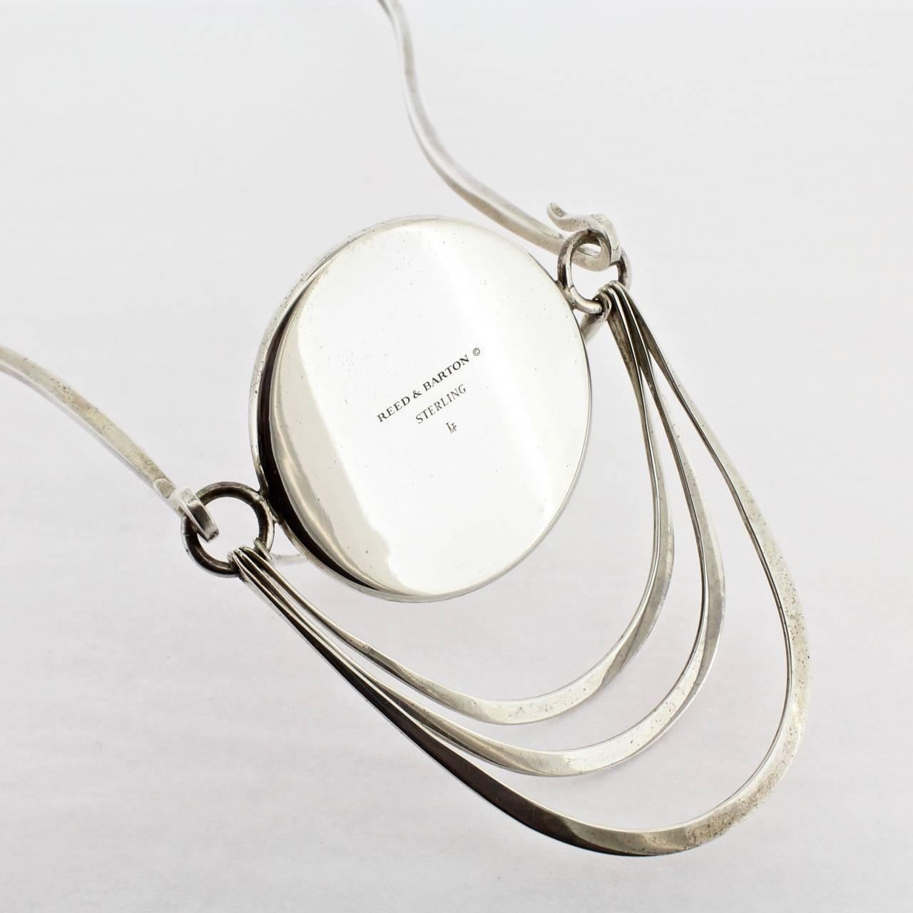 Nubia Modernist Sterling Silver Necklace by Mary Ann Scherr for Reed and Barton 2