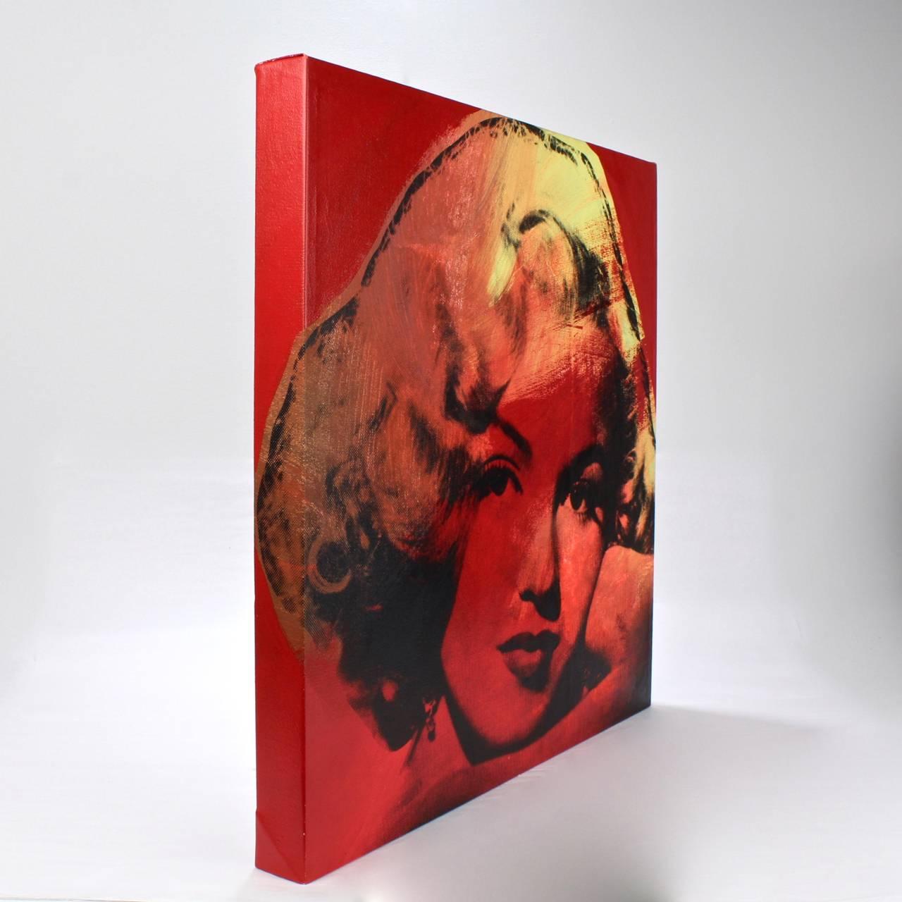 American Mini Marilyn 11 Red, A Pop-Art Screenprint of Marilyn Monroe by Steve Kaufman