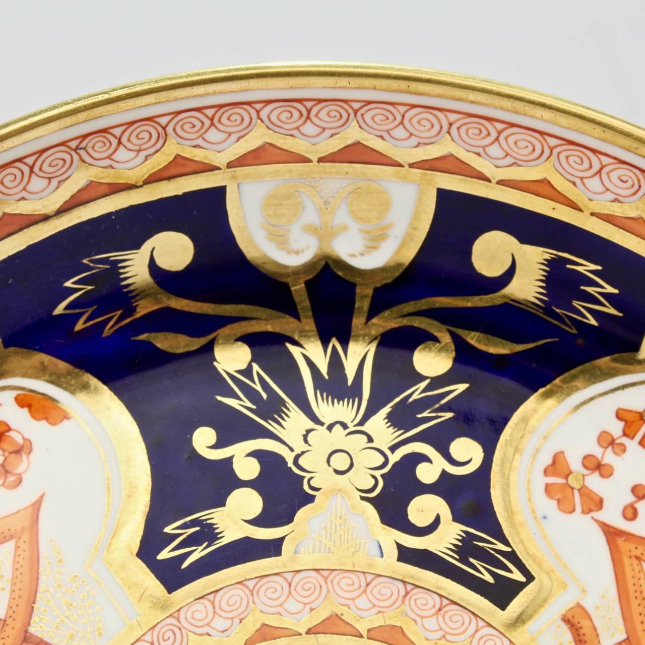 19th Century Pair of Antique Spode Imari Pattern 715 or Dollar Tree Pattern Porcelain Plates