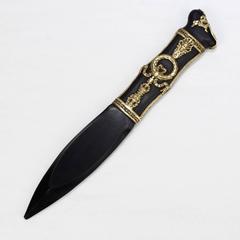 French Empire Style Doré Bronze-Mounted Ebony Wood Dagger Form Letter Opener