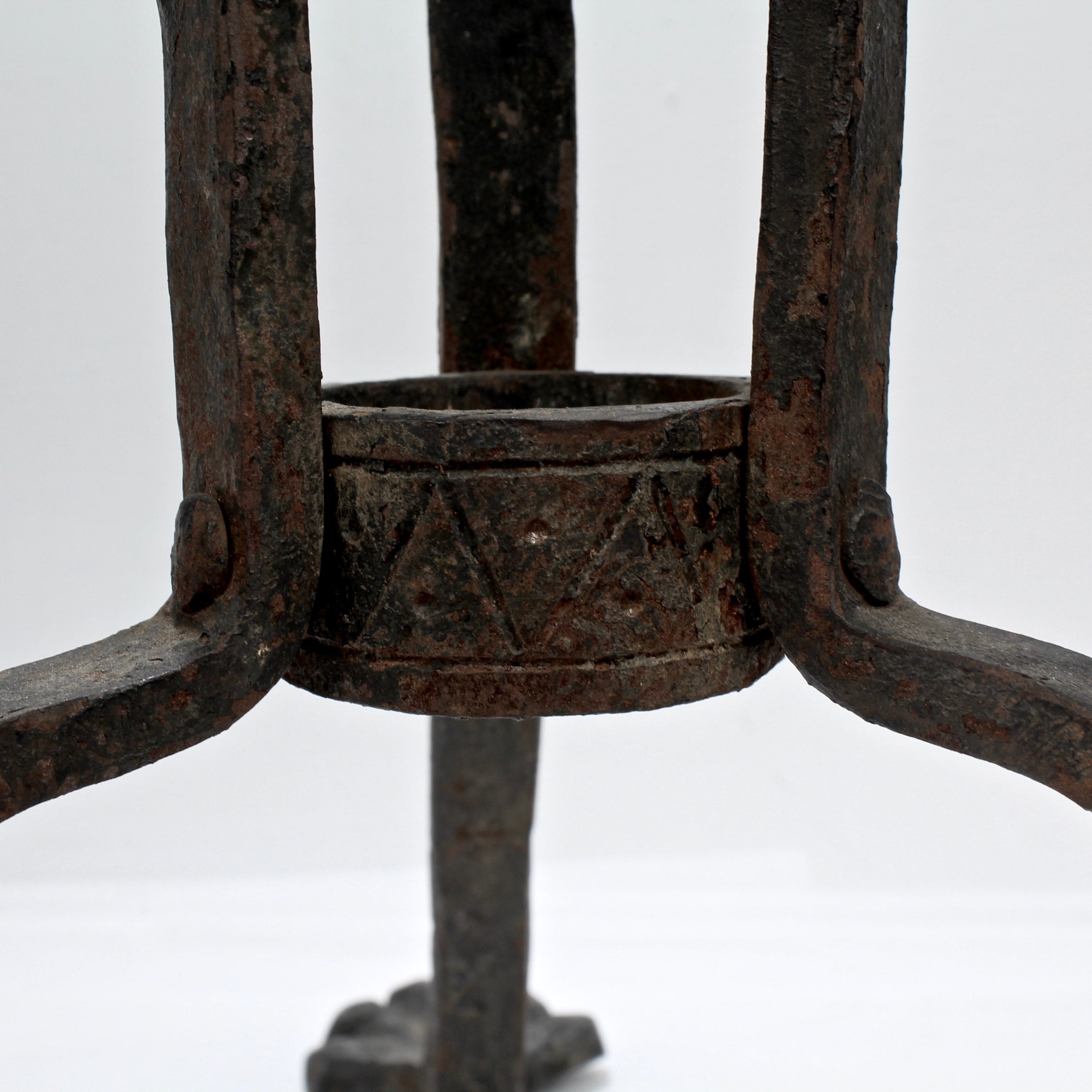 Pair Of Gothic Revival Samuel Yellin Style Figural Wrought Iron Pair Of Gothic Revival Samuel Yellin Style Figural Wrought Iron