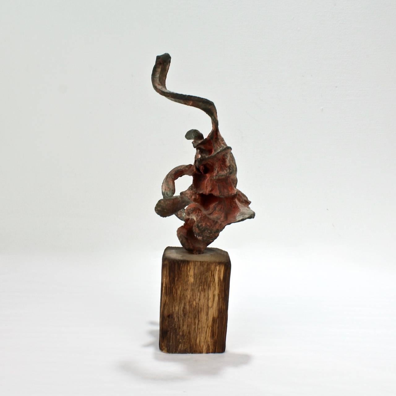 American Squeeze Bronze Sculpture by Steve Tobin, 1990s