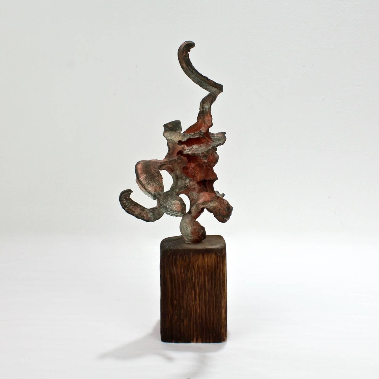20th Century Squeeze Bronze Sculpture by Steve Tobin, 1990s