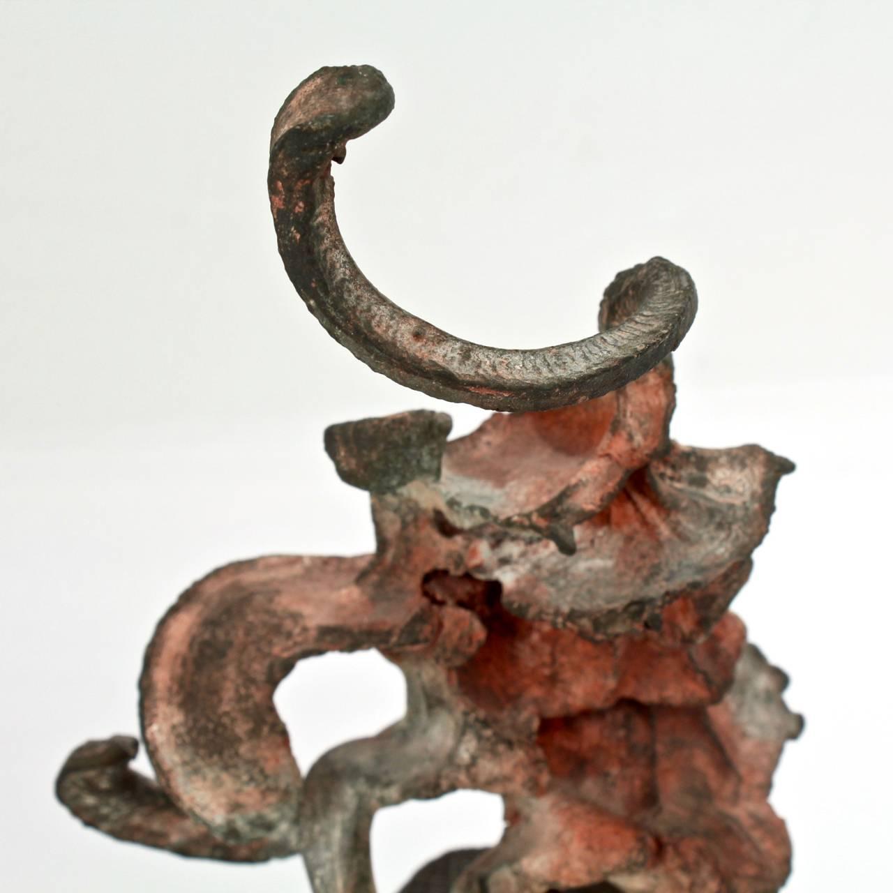 Squeeze Bronze Sculpture by Steve Tobin, 1990s 1