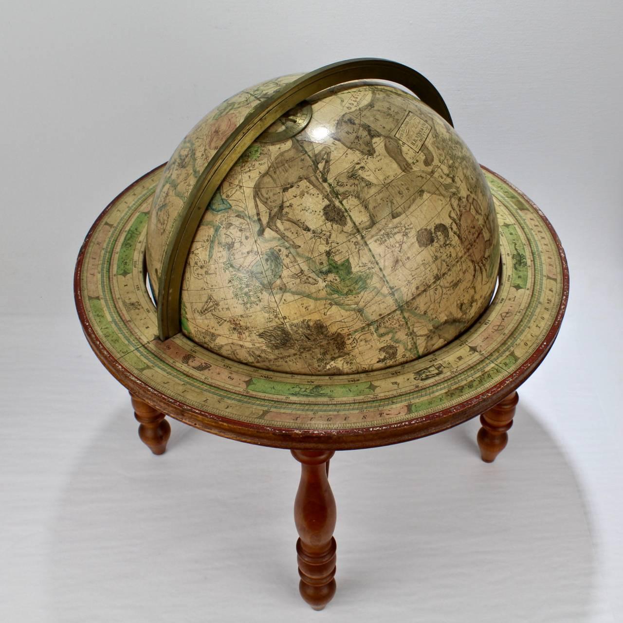 Late Victorian 19th Century Franklin Celestial Tabletop Globe by Nims and Company