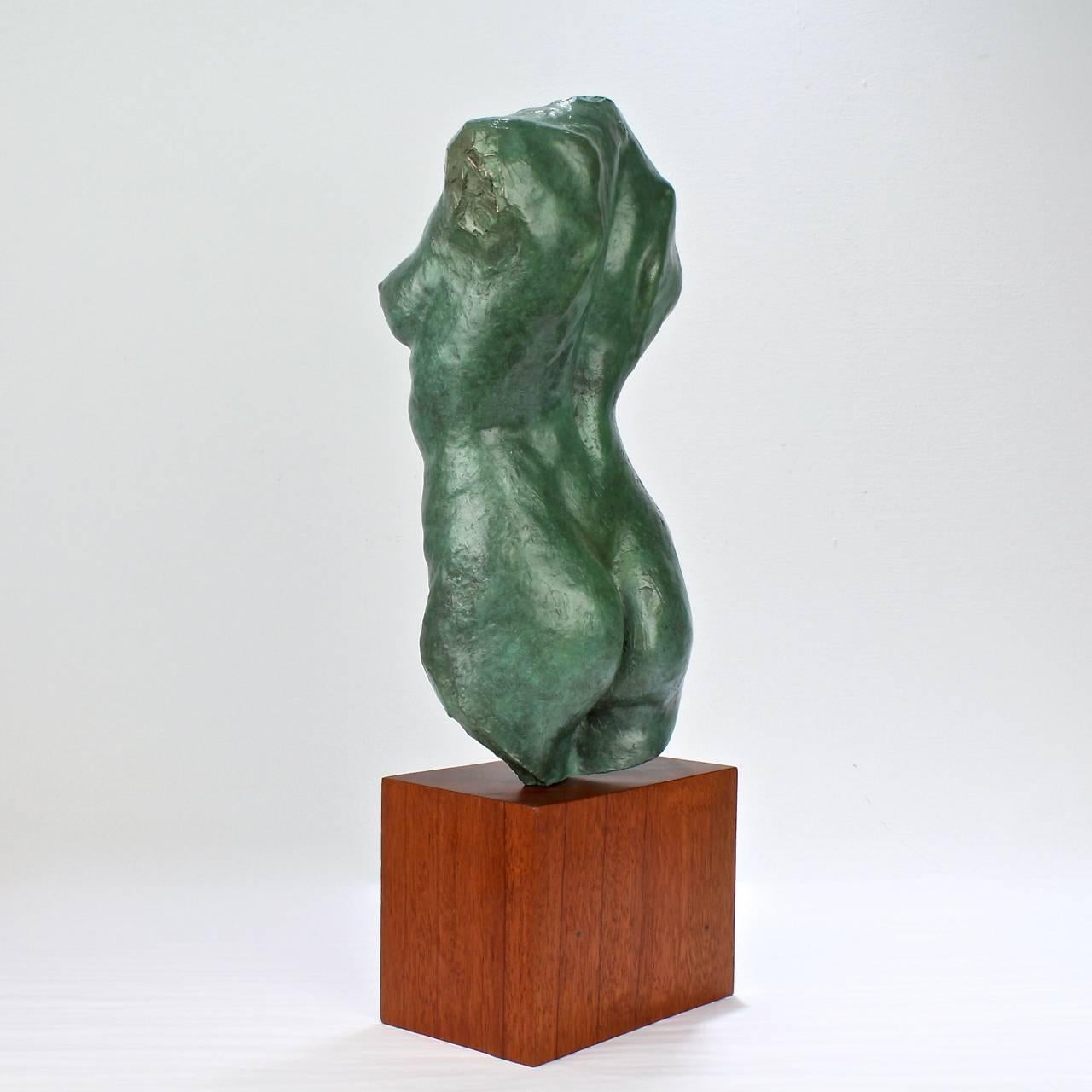 American Cassiopeia, a Nude Female Torso Bronze Sculpture by Julia Levitina, 2009