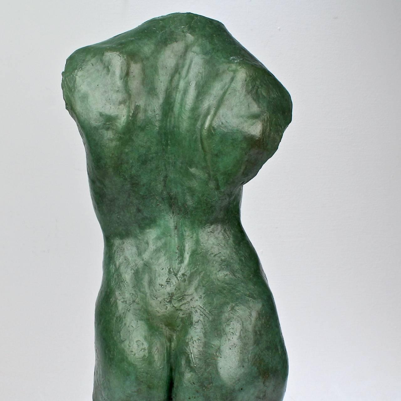Patinated Cassiopeia, a Nude Female Torso Bronze Sculpture by Julia Levitina, 2009