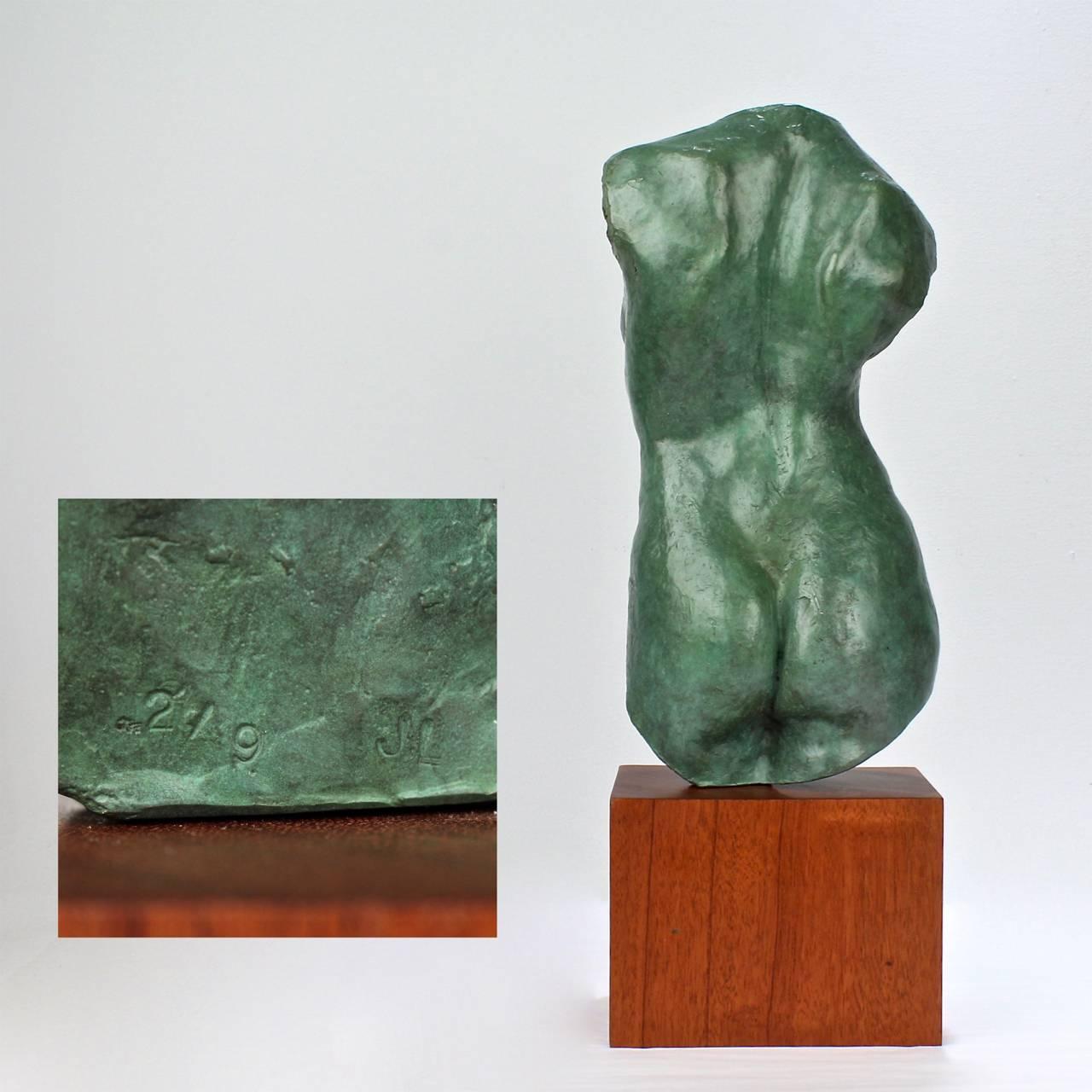 Modern Cassiopeia, a Nude Female Torso Bronze Sculpture by Julia Levitina, 2009