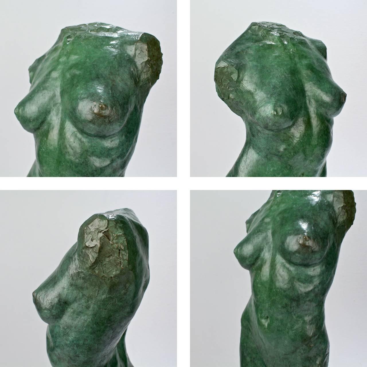 Contemporary Cassiopeia, a Nude Female Torso Bronze Sculpture by Julia Levitina, 2009