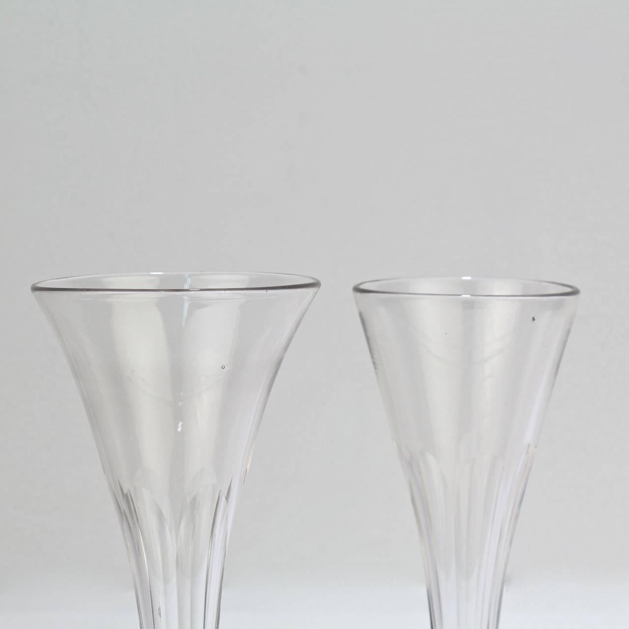 antique champagne glasses