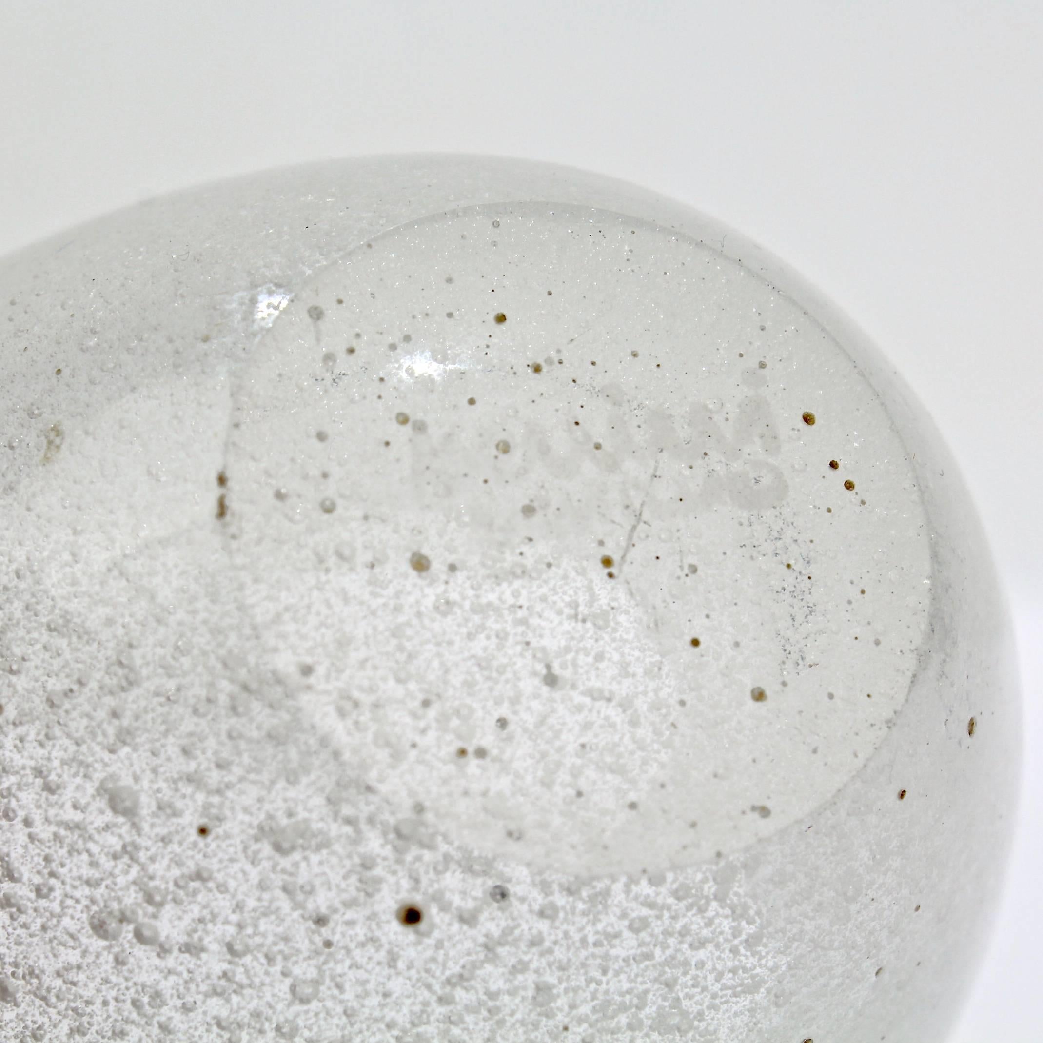 White Pulegoso Glass Vase by Carlo Scarpa for Venini 2