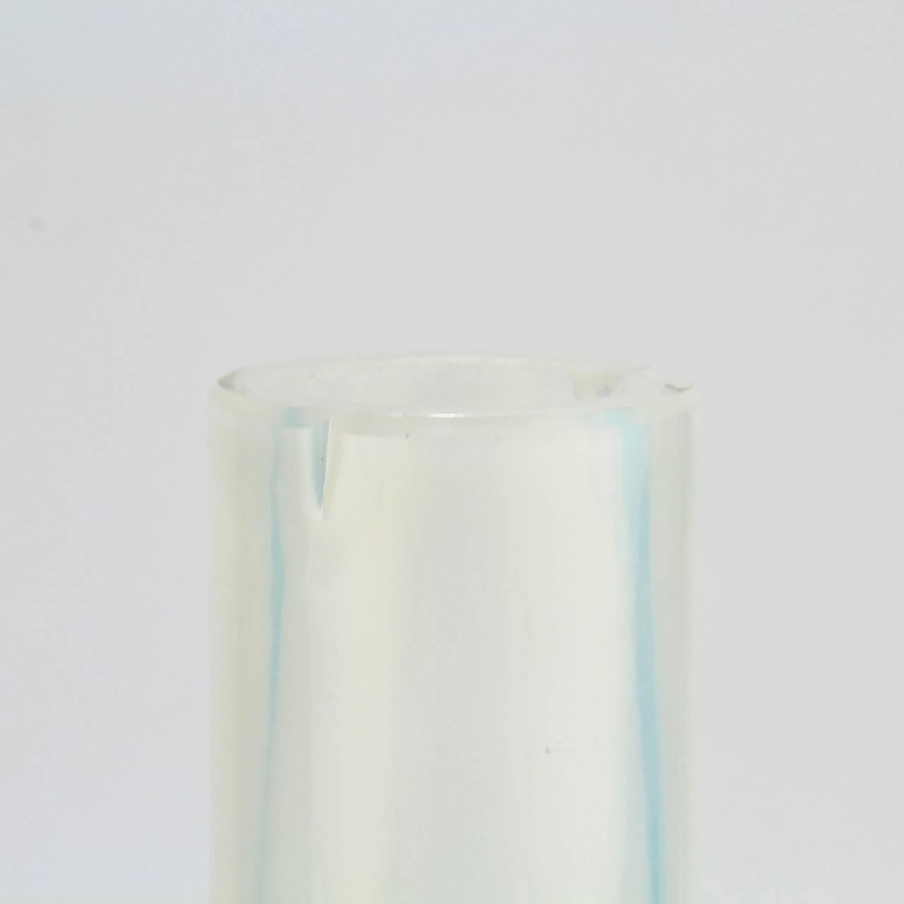 20th Century Murano Glass Bianco & Murrine Bottle Vase by Ermanno Toso for Fratelli Toso For Sale