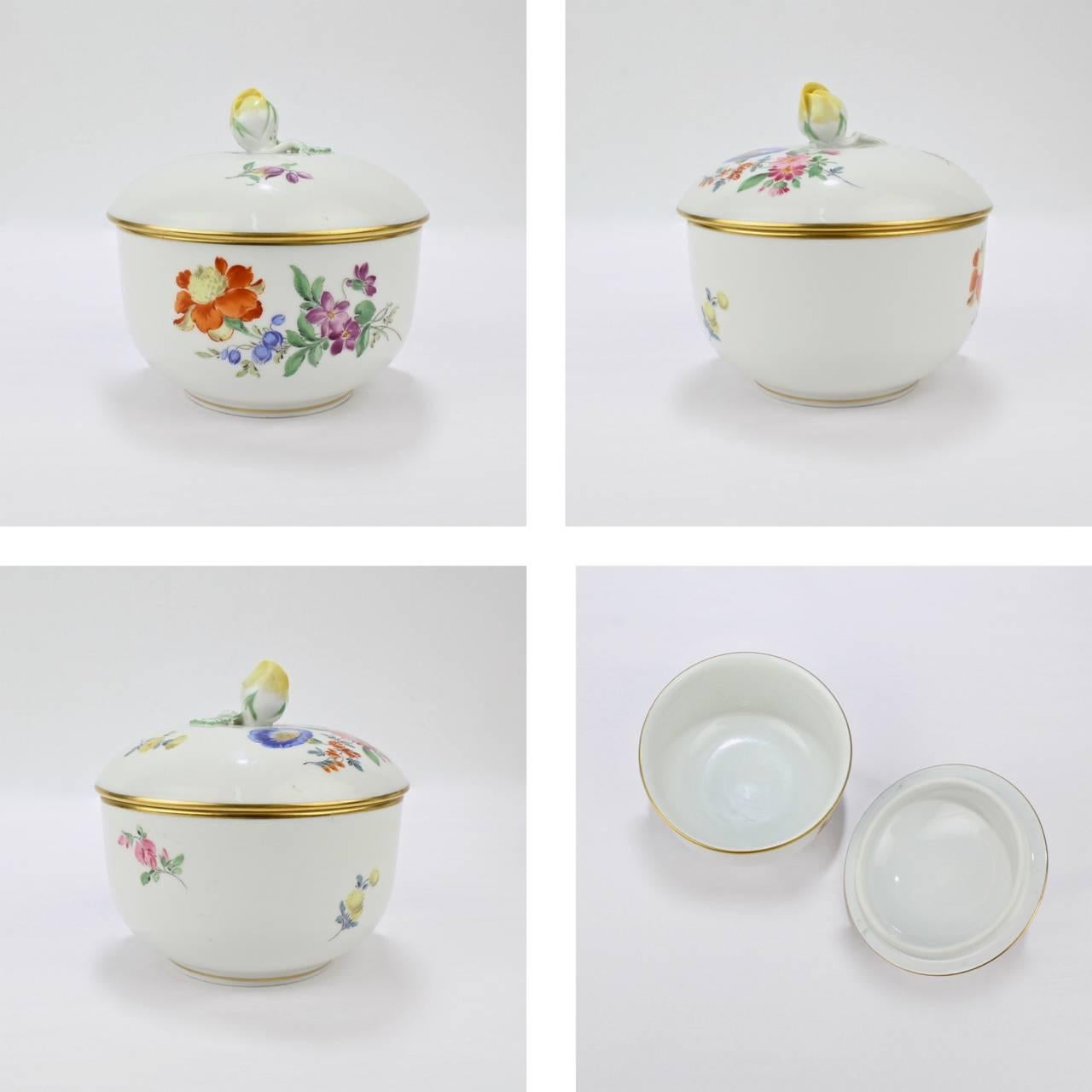 Meissen Porcelain Tea Set with 'Deutsche Blumen' Flower Decoration, 20th Century 2