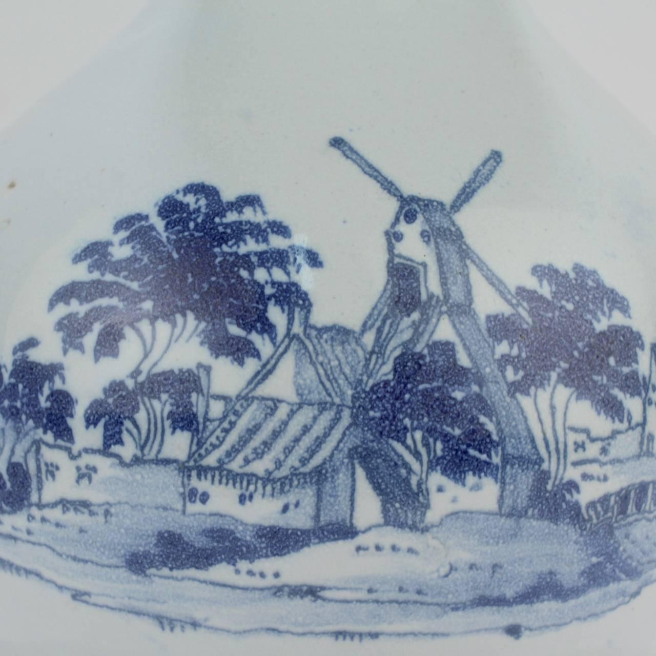18th Century English Delft Pottery Bottle Vase from the F H Garner Collection 3
